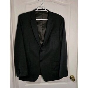 Mens Banana Republic Wool Blazer Gray 48L Slim Fit Tollegno 1900 Preppy  Jacket
